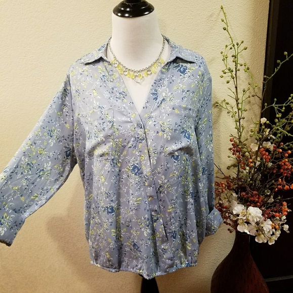 🛍Cosmo Petite FloralCross V-neck Blouse PL - Picture 3 of 8
